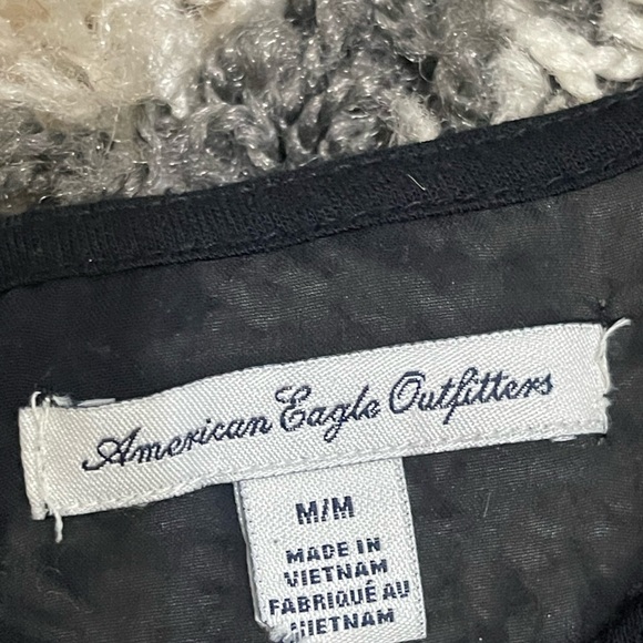 American Eagle Outfitters Elegant Black Blouse - Picture 3 of 6